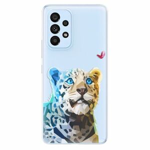 Odolné silikonové pouzdro iSaprio - Leopard With Butterfly - Samsung Galaxy A73 5G obraz