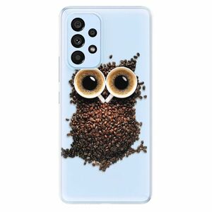 Odolné silikonové pouzdro iSaprio - Owl And Coffee - Samsung Galaxy A73 5G obraz