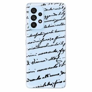 Odolné silikonové pouzdro iSaprio - Handwriting 01 - black - Samsung Galaxy A73 5G obraz