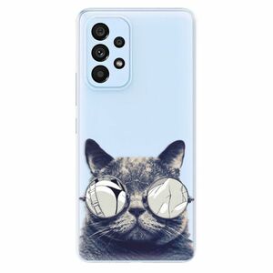Odolné silikonové pouzdro iSaprio - Crazy Cat 01 - Samsung Galaxy A73 5G obraz