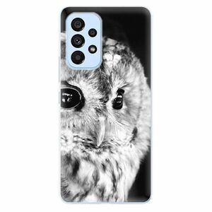 Odolné silikonové pouzdro iSaprio - BW Owl - Samsung Galaxy A53 5G obraz