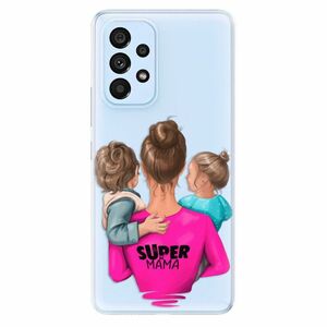Odolné silikonové pouzdro iSaprio - Super Mama - Boy and Girl - Samsung Galaxy A53 5G obraz
