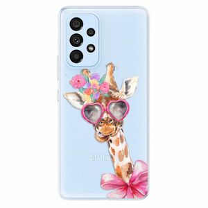 Odolné silikonové pouzdro iSaprio - Lady Giraffe - Samsung Galaxy A53 5G obraz