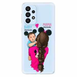Odolné silikonové pouzdro iSaprio - Mama Mouse Brunette and Boy - Samsung Galaxy A33 5G obraz