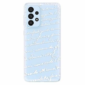 Odolné silikonové pouzdro iSaprio - Handwriting 01 - white - Samsung Galaxy A33 5G obraz