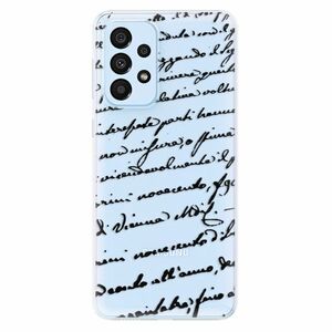 Odolné silikonové pouzdro iSaprio - Handwriting 01 - black - Samsung Galaxy A33 5G obraz