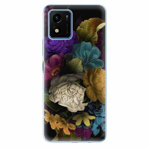 Odolné silikonové pouzdro iSaprio - Dark Flowers - Vivo Y01 obraz