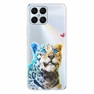 Odolné silikonové pouzdro iSaprio - Leopard With Butterfly - Honor X8 obraz