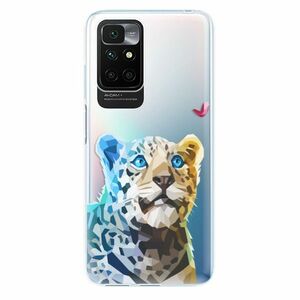 Odolné silikonové pouzdro iSaprio - Leopard With Butterfly - Xiaomi Redmi 10 obraz