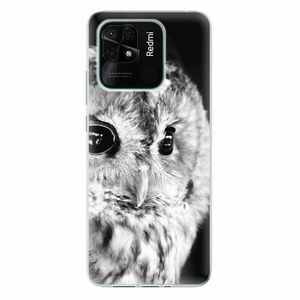 Odolné silikonové pouzdro iSaprio - BW Owl - Xiaomi Redmi 10C obraz
