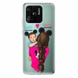 Odolné silikonové pouzdro iSaprio - Mama Mouse Brunette and Boy - Xiaomi Redmi 10C obraz