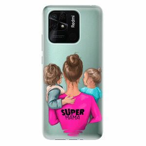 Odolné silikonové pouzdro iSaprio - Super Mama - Boy and Girl - Xiaomi Redmi 10C obraz