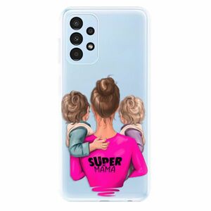 Odolné silikonové pouzdro iSaprio - Super Mama - Two Boys - Samsung Galaxy A13 obraz