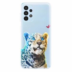 Odolné silikonové pouzdro iSaprio - Leopard With Butterfly - Samsung Galaxy A13 obraz