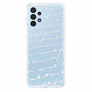 Odolné silikonové pouzdro iSaprio - Handwriting 01 - white - Samsung Galaxy A13 obraz