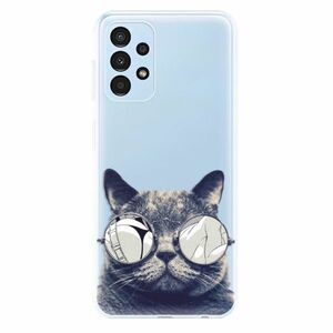 Odolné silikonové pouzdro iSaprio - Crazy Cat 01 - Samsung Galaxy A13 obraz