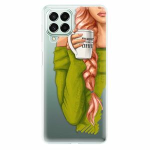 Odolné silikonové pouzdro iSaprio - My Coffe and Redhead Girl - Samsung Galaxy M53 5G obraz