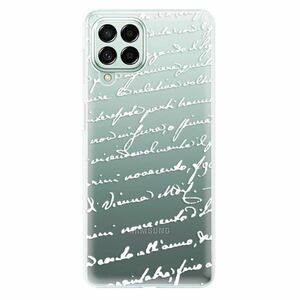 Odolné silikonové pouzdro iSaprio - Handwriting 01 - white - Samsung Galaxy M53 5G obraz