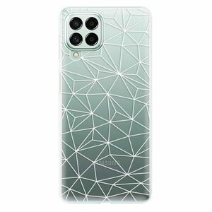 Odolné silikonové pouzdro iSaprio - Abstract Triangles 03 - white - Samsung Galaxy M53 5G obraz