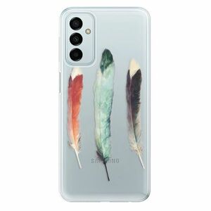 Odolné silikonové pouzdro iSaprio - Three Feathers - Samsung Galaxy M23 5G obraz