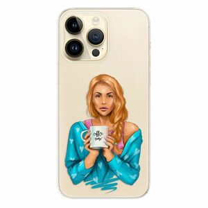 Odolné silikonové pouzdro iSaprio - Coffe Now - Redhead - iPhone 14 Pro Max obraz