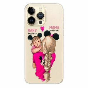 Odolné silikonové pouzdro iSaprio - Mama Mouse Blond and Girl - iPhone 14 Pro Max obraz