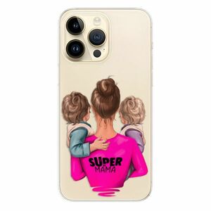 Odolné silikonové pouzdro iSaprio - Super Mama - Two Boys - iPhone 14 Pro Max obraz