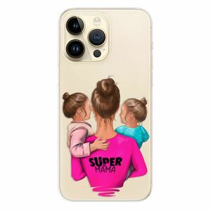 Odolné silikonové pouzdro iSaprio - Super Mama - Two Girls - iPhone 14 Pro Max obraz