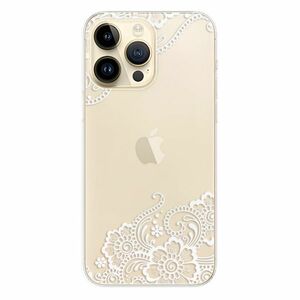 Odolné silikonové pouzdro iSaprio - White Lace 02 - iPhone 14 Pro Max obraz