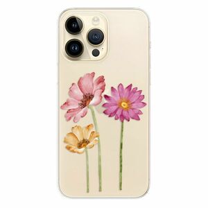 Odolné silikonové pouzdro iSaprio - Three Flowers - iPhone 14 Pro Max obraz