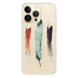 Odolné silikonové pouzdro iSaprio - Three Feathers - iPhone 14 Pro Max obraz