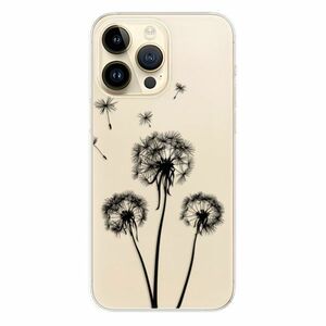 Odolné silikonové pouzdro iSaprio - Three Dandelions - black - iPhone 14 Pro Max obraz