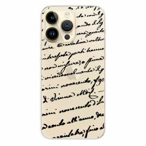 Odolné silikonové pouzdro iSaprio - Handwriting 01 - black - iPhone 14 Pro Max obraz