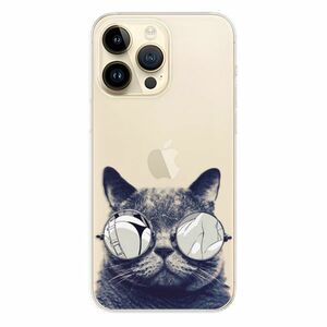 Odolné silikonové pouzdro iSaprio - Crazy Cat 01 - iPhone 14 Pro Max obraz