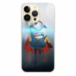 Odolné silikonové pouzdro iSaprio - Mimons Superman 02 - iPhone 14 Pro Max obraz