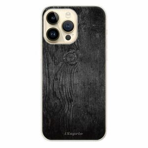 Odolné silikonové pouzdro iSaprio - Black Wood 13 - iPhone 14 Pro Max obraz