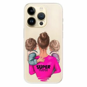 Odolné silikonové pouzdro iSaprio - Super Mama - Two Boys - iPhone 14 Pro obraz