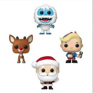 POP! 4-Pack: Tree Holiday The Rudolph Red Nosed Reindeer (Pocket POP!) obraz