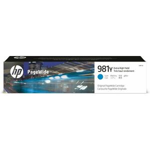 HP 981Y Azurová originální kazeta PageWide s velmi vysokou L0R13A obraz