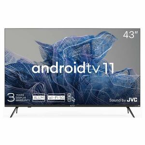 Kivi TV 43U750NB, 43" (109 cm), UHD, Android TV 11, čerrný obraz