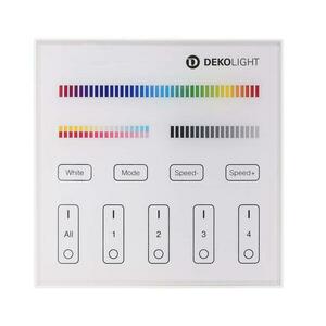 Light Impressions Deko-Light RF-smart, dálkové ovladání na zeď, bílá, 4 zóny, Single/CCT/RGB/RGBW/RGB+CCT 843513 obraz