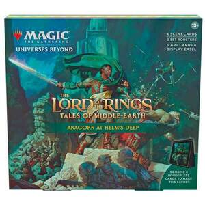 Kartová hra Magic: The Gathering The Lord of the Rings: Tales of Middle Earth Box Aragorn at Helm's Deep Scene obraz