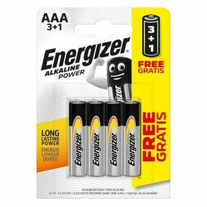 Energizer tužková baterie AAA, 3+1 zdarma obraz