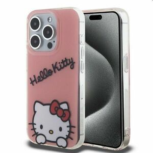 Zadní kryt Hello Kitty IML Daydreaming Logo pro Apple iPhone 15 Pro, růžové obraz