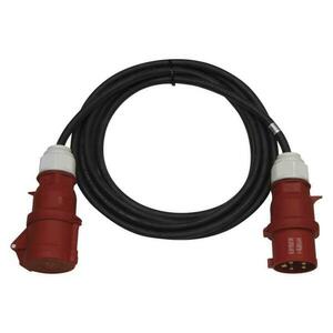 EMOS 3 fázový venkovní prodlužovací kabel 10 m / 1 zásuvka / černý / guma / 400 V / 4 mm2 PM1102 obraz