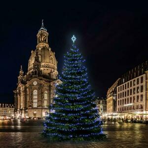 DecoLED LED světelná sada na vánoční stromy vysoké 15-17 m, modrá obraz