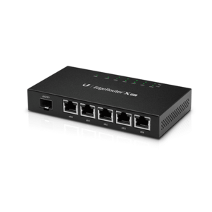 Ubiquiti Networks ER-X-SFP router zapojený do sítě Černá ER-X-SFP obraz