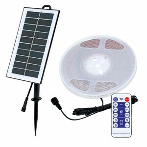 Ecolite Solární LED pásek 5m, panel 4, 5V, aku 3, 7V/2400mAh, IP65 DX-SOLAR-3000/5M obraz