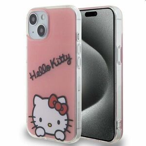 Zadní kryt Hello Kitty IML Daydreaming Logo pro Apple iPhone 13, růžové obraz