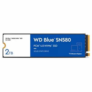WD Blue SN580 SSD 2TB M.2 NVMe Gen4 4150/4150 MBps obraz